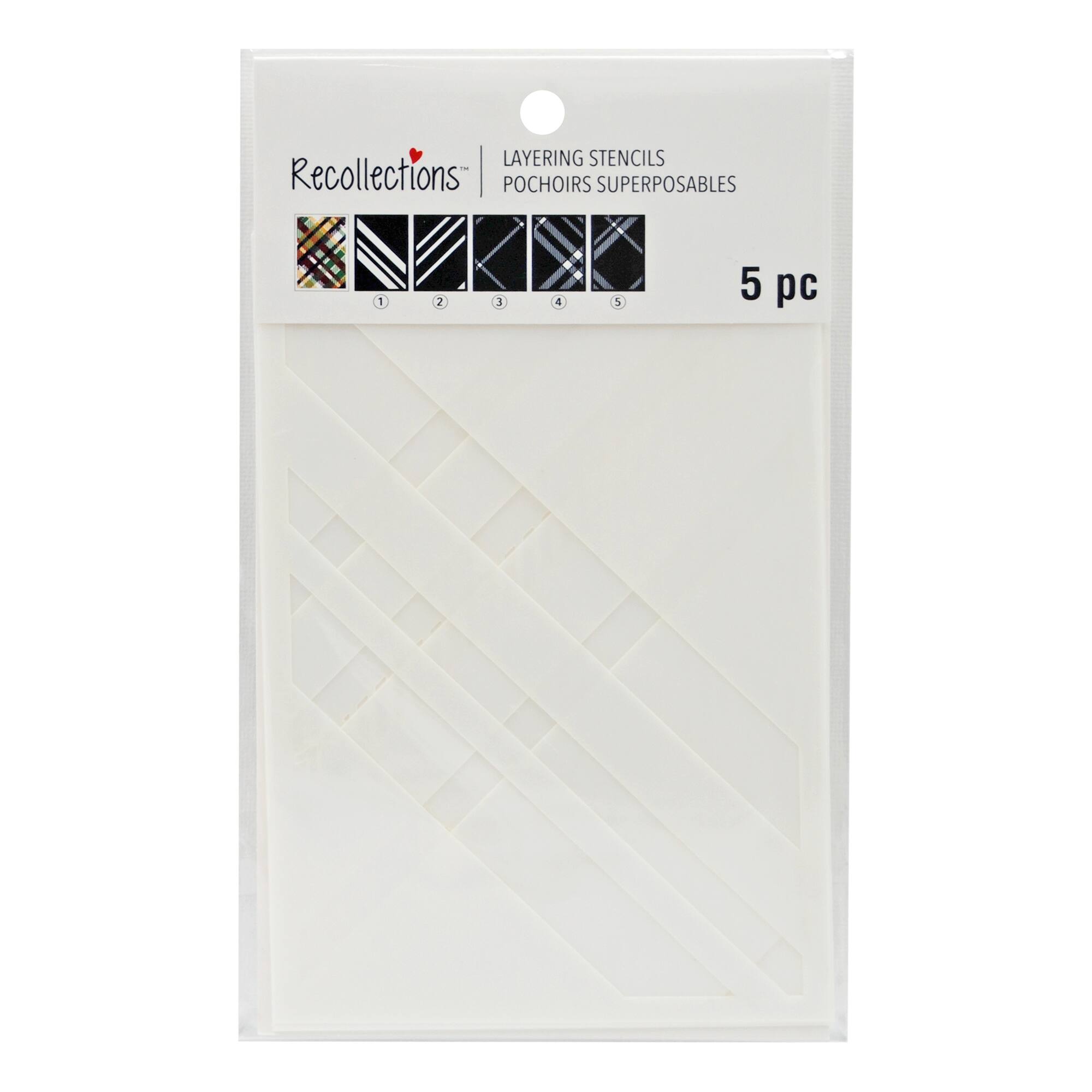 Plaid Layering Stencils by Recollections™